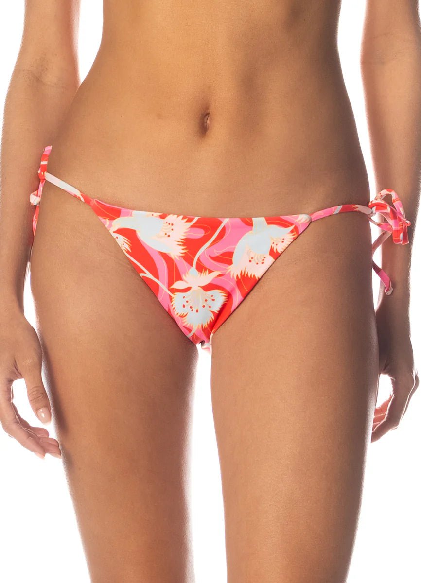 MAAJI Icons Sunning Low Rise Tie Side Bikini Bottom - Open Pink - The Salty BabeSwim Bottoms
