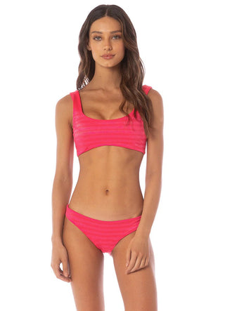 MAAJI Lightpink Flowerbed Dazzle Classic Bralette Bikini Top - Red - The Salty BabeSwim Tops