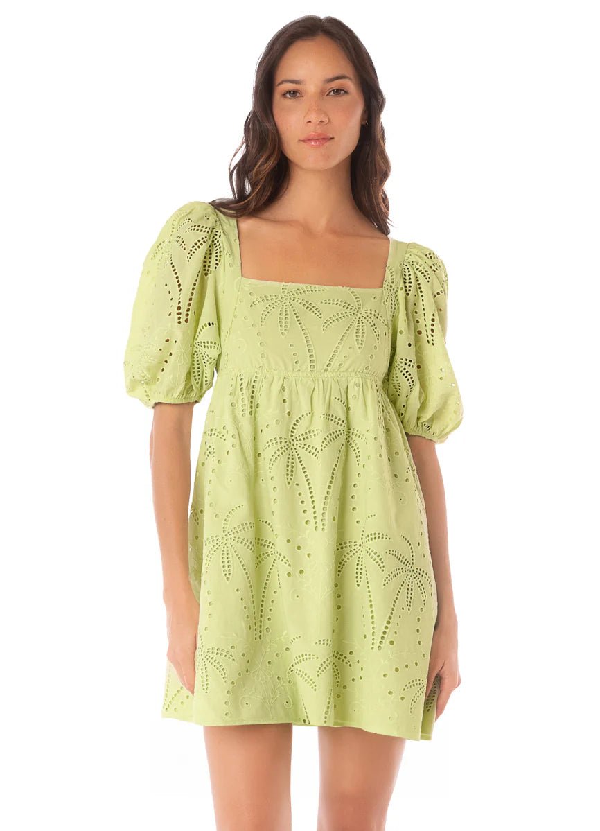 MAAJI Palm Embroidery Eileen mini dress - The Salty BabeDresses