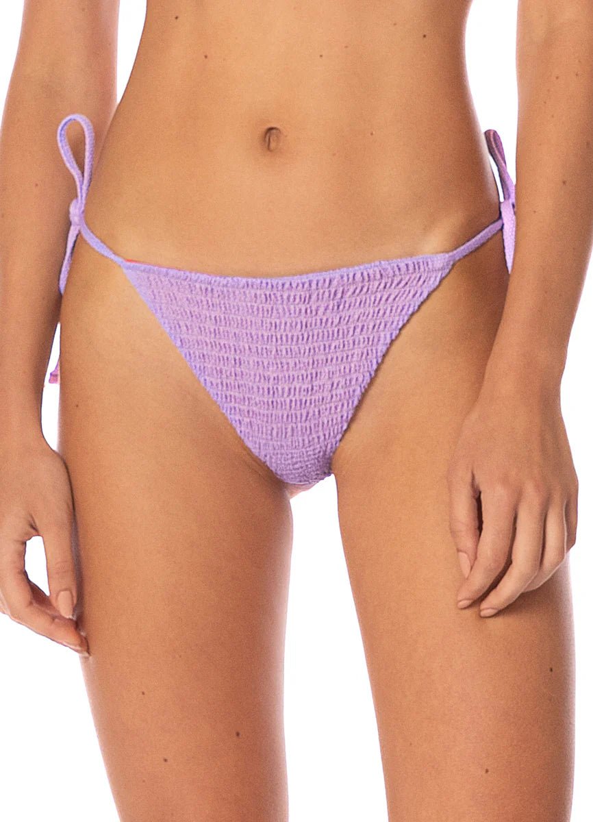 MAAJI Purple Lavender Sunflash Low Rise Tie Side Bikini Bottom - The Salty BabeSwim Bottoms