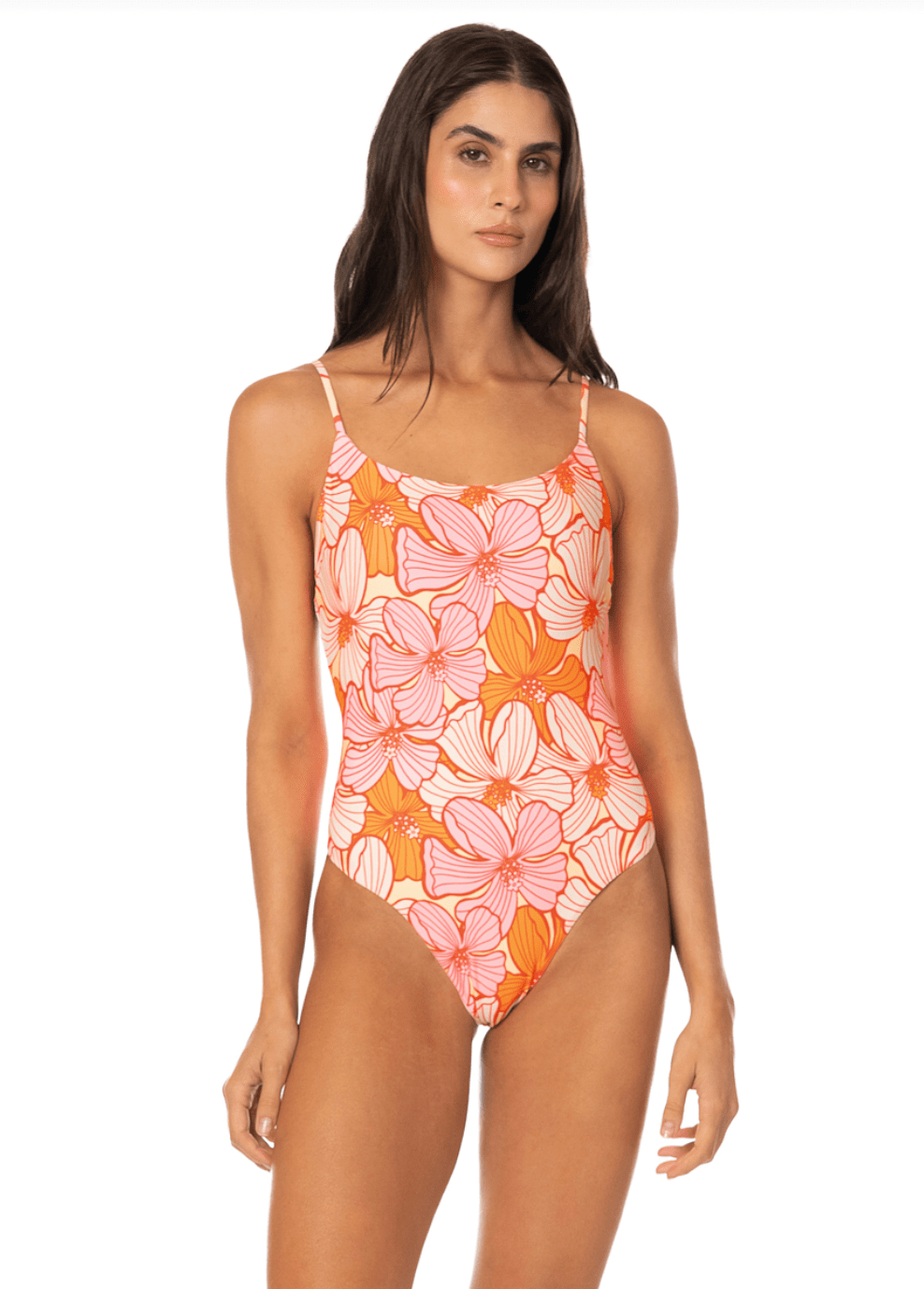 MAAJI Retro Bloom Luster One - Piece Swimsuit - Open Pink - The Salty BabeOne Piece Swimsuits