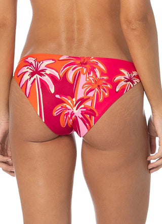 MAAJI Romantic Tapestry Flirt Low Rise Thin Side Bikini Bottom in Pink