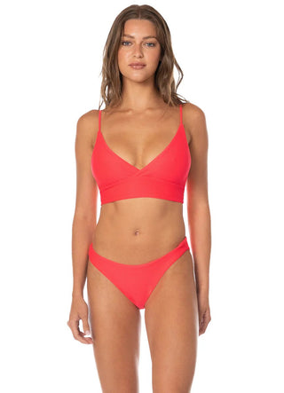 MAAJI Sunset Punch Iconic Low Rise Thin Side Bikini Bottom - Lacre - The Salty BabeSwim Bottoms