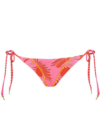 MAAJI Water Blossom Shining Low Rise Tie Side Bikini Bottom - Pink Overflow - The Salty BabeSwim Bottoms