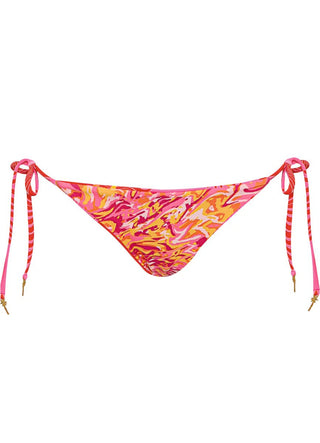 MAAJI Water Blossom Shining Low Rise Tie Side Bikini Bottom - Pink Overflow - The Salty BabeSwim Bottoms