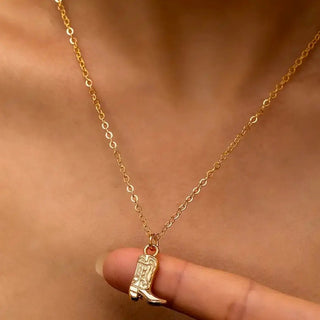 Makawao Ranch Cowboy Boot Necklace - The Salty BabeJewelry