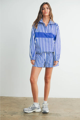 Marina Stripe Shorts - The Salty Babe