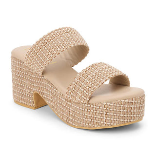 MATISSE Ocean Ave Platform Sandal - Tan Multi - The Salty BabeSandals