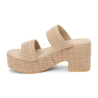 MATISSE Ocean Ave Platform Sandal - Tan Multi - The Salty BabeSandals