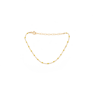 MAY MARTIN Enamel & Gold Dainty Bracelet - The Salty BabeJewelry