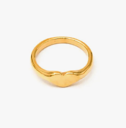 MAY MARTIN Heart Signet Ring - The Salty BabeJewelry
