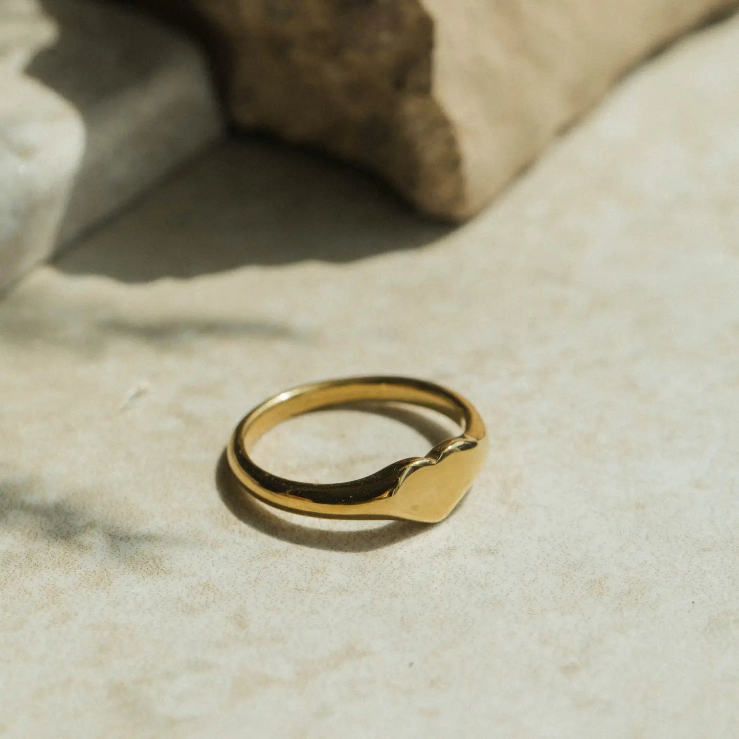 MAY MARTIN Heart Signet Ring - The Salty BabeJewelry