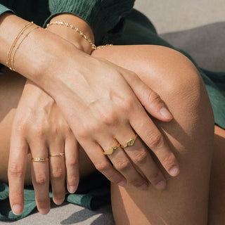 MAY MARTIN Heart Signet Ring - The Salty BabeJewelry