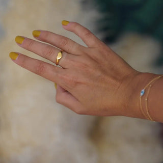 MAY MARTIN Heart Signet Ring - The Salty BabeJewelry
