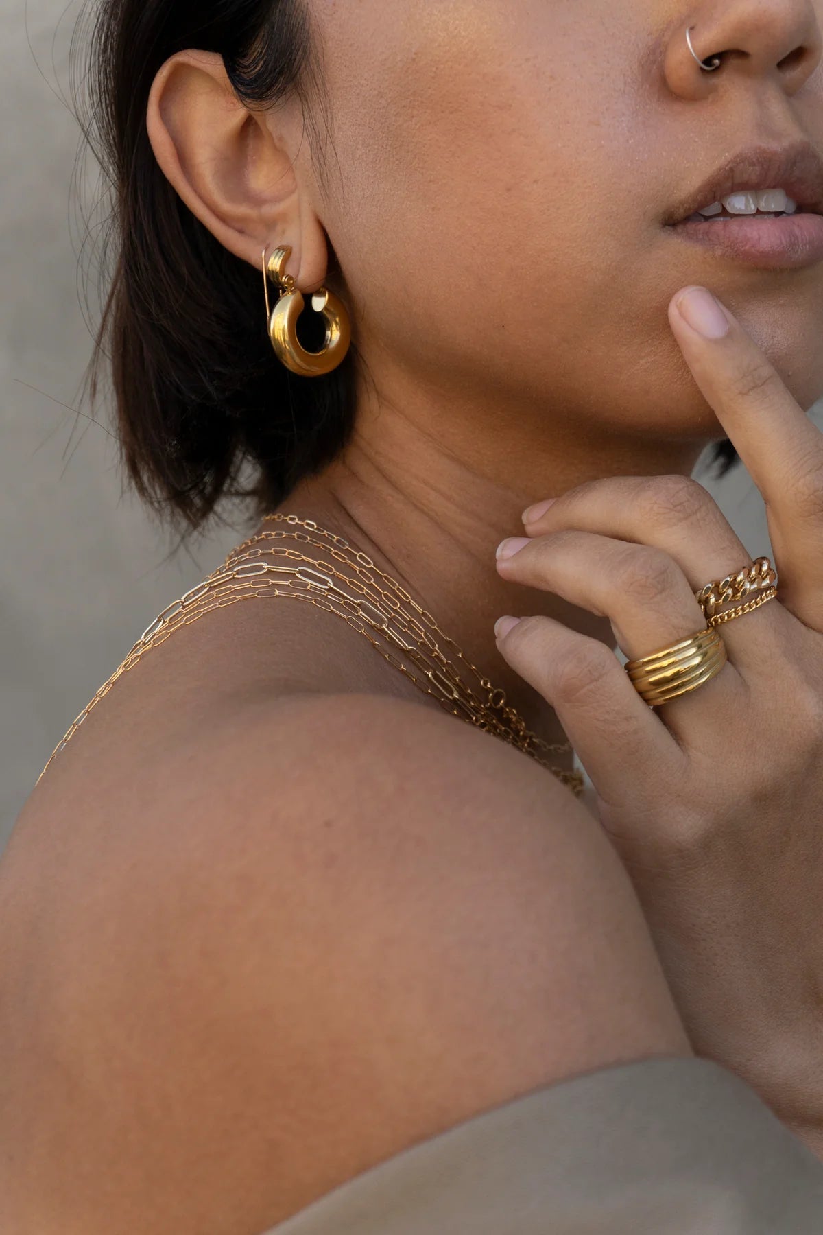 MAY MARTIN Kira Hoops - The Salty BabeJewelry