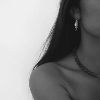 MAY MARTIN Pesce Silver Studs - The Salty BabeEarrings