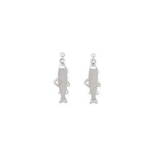 MAY MARTIN Pesce Silver Studs - The Salty BabeEarrings