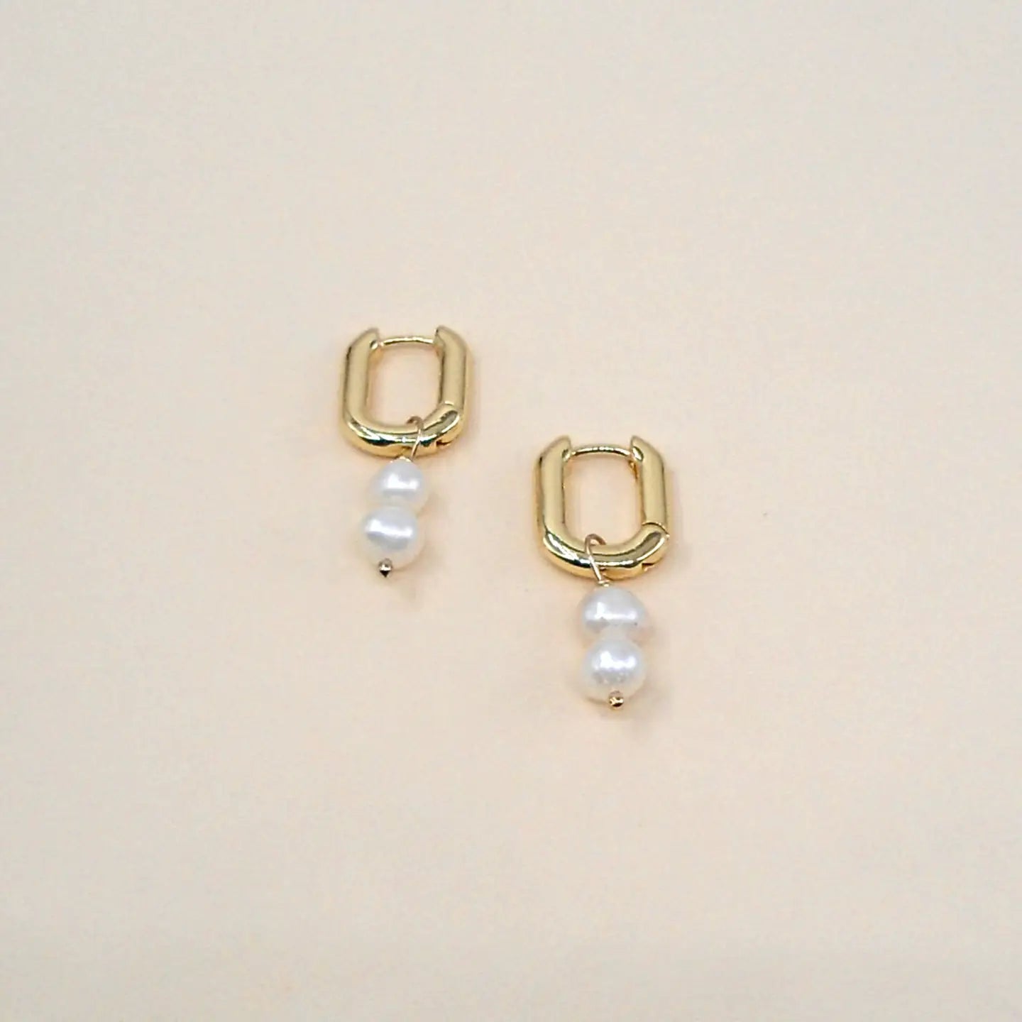MAY MARTIN Remi Double Pearl Hoops - The Salty BabeEarrings