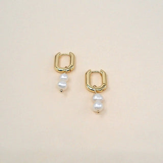 MAY MARTIN Remi Double Pearl Hoops - The Salty BabeEarrings