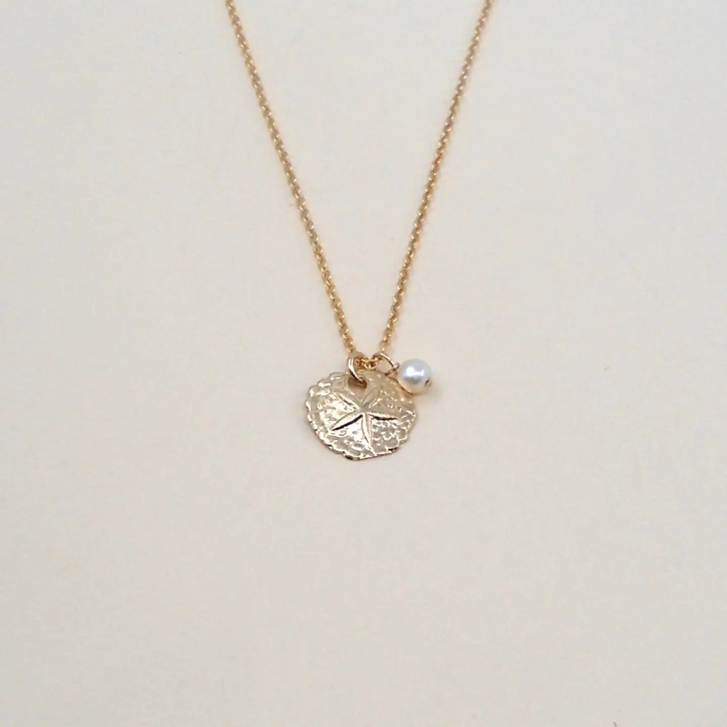 MAY MARTIN Sand Dollar Necklace - The Salty BabeJewelry