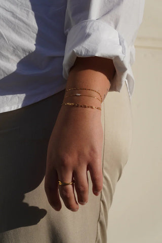 MAY MARTIN Three Pearl Bracelet - The Salty BabeJewelry