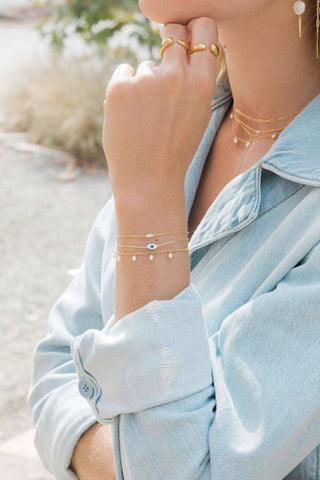 MAY MARTIN Three Pearl Bracelet - The Salty BabeJewelry