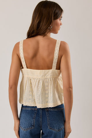 Meadow Eyelet Tank - The Salty BabeTop