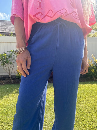 Mediterranean Stroll linen pant - The Salty BabePants