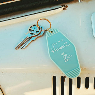 Meet Me in Hawaii Keychain
