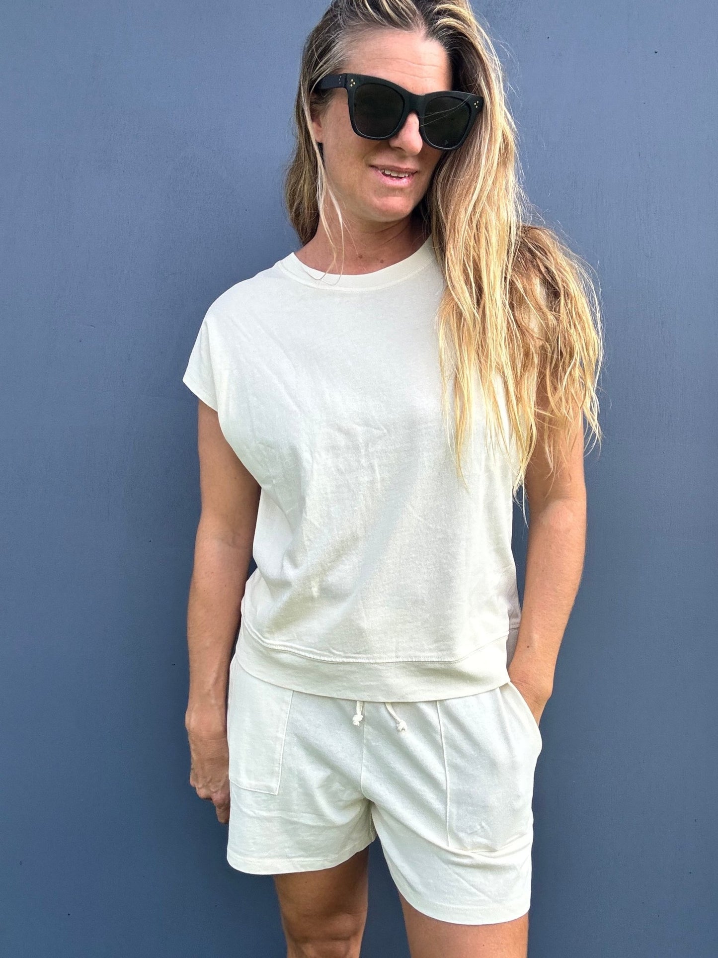 Mellow Out Crewneck Top - The Salty BabeTop