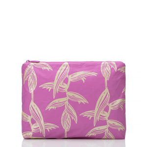 ALOHA COLLECTION Mid Heliconia pouch-Glow/Orchid