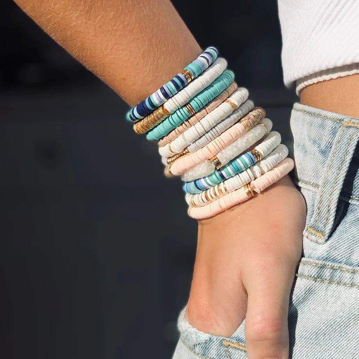 Mini Heishi Stretch Bracelet - The Salty BabeJewelry