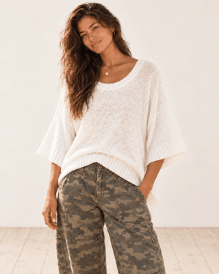 Morning Tide Sweater - Ivory | The Salty Babe