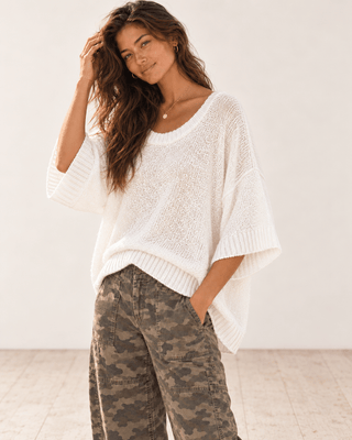 Morning Tide Sweater - Ivory | The Salty Babe