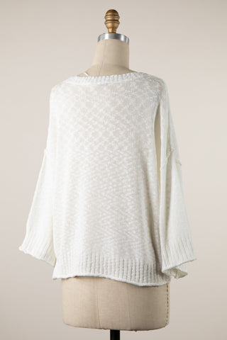 Morning Tide Top - Ivory - The Salty BabeTop