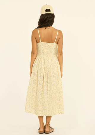 My Kinda Dream Woven Midi Dress - Sea Salt - The Salty BabeDresses