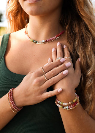 Natural Gemstone Necklace | The Salty Babe