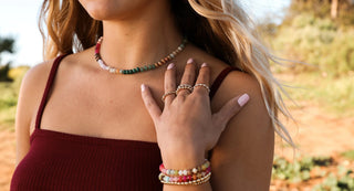 Natural Gemstone Necklace | The Salty Babe