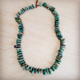 Natural Turquoise Stacked Stone Necklace - The Salty BabeJewelry