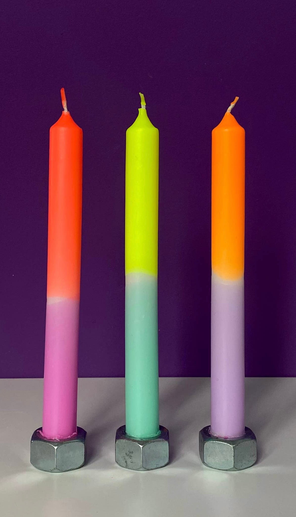 Neon Tall Candles - The Salty BabeCandle