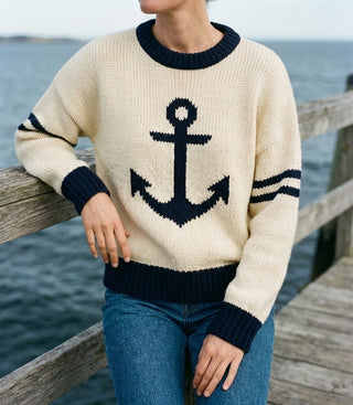 Newport Anchor Sweater - The Salty BabeSweaters