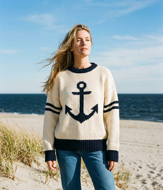 Newport Anchor Sweater - The Salty BabeSweaters