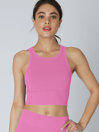NIKIBIKI Chevron High Neck Crop Top - The Salty BabeTop