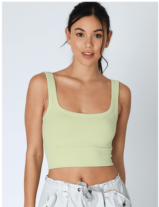 NIKIBIKI Chevron Ribbed Crop Top - The Salty BabeTop