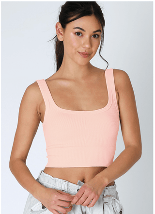 NIKIBIKI Chevron Ribbed Crop Top - The Salty BabeTop