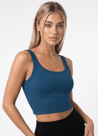 NIKIBIKI Chevron Ribbed Crop Top - The Salty BabeTop