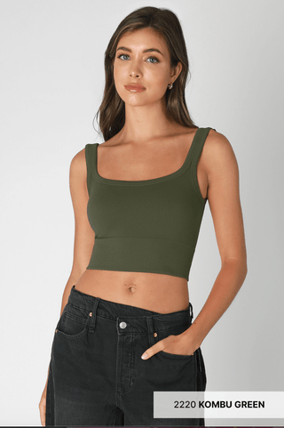 NIKIBIKI Chevron Ribbed Crop Top - The Salty BabeTop
