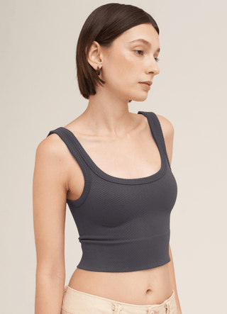 NIKIBIKI Chevron Ribbed Crop Top - The Salty BabeTop