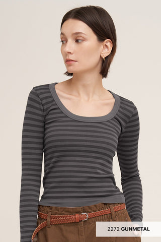 NIKIBIKI Striped Long Sleeve Top - The Salty BabeLong Sleeve Tops