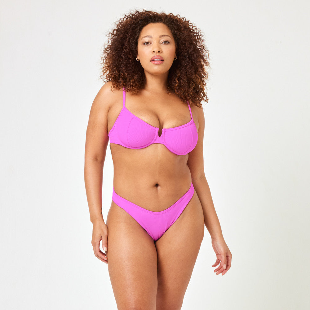 LSPACE Hunter underwire bikini top-Bright Fuchsia